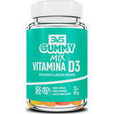 Gummy Vitamina D3 100 Natural Produzido Com Pectina E Tapioca Sabor Laranja Com Limão E Morango