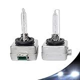 Gunhunt 2 Peças De Lâmpada De Xenon HID D3S Para Carro Luz Branca Super Brilhante 6000K Com Base De Stents De Metal Lâmpada Plug And Play Substituição Original à Prova D água Acessórios Universais