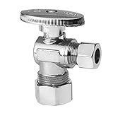 GUOFIS 1 Pacote De Válvula De Parada Angular Válvulas De Desligamento De água De 1 4 De Volta 1 5 1 Cm Nominal 5 20 3 Cm OD Entrada De Compressão X Válvula De Fechamento De Saída De Compressão De
