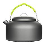 Gutsdoor Chaleira De Acampamento Ao Ar Livre Para água Fervente Chaleira De Alumínio De 1 1 L Bule De Chá Leve Portátil Bule De Café Para Acampamento E Mochila