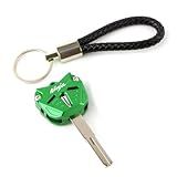 GZYWMJZ Capa De Chave De Motocicleta Chaveiro Para Kawasaki Ninja 400 Ninja 500 Ninja 650 Ninja 1000SX ZX 4RR ZX 6R Acessórios Verde P