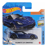 Hot Wheels '19 Corvette Zr1 Convertible - Factory Fresh Azul