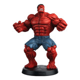 Hulk Vermelho Especial Marvel Eaglemoss 17 Cm Resina Metalic