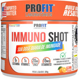 Immuno Shot C/ Vit C + D3 + Glutamina + Zinco 200g - Profit Sabor Laranja
