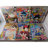 japão Lote 9 Mangá Importado Weekly Shonen Jump Ano 2015 C One Piece Bleach Gintama Rjhm