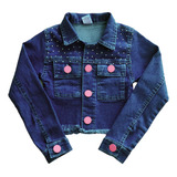 Jaqueta Jeans Infantil Brilho