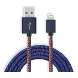 jean roch-jean roch Cabo De Dados Usb Jeans Turbo 30a Lightining Xc cd 32 10 M Cor Jeansazul