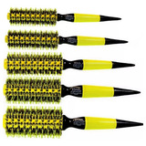  jing Kit 5 Escovas Profissionais Modelo Mistas Amarelo