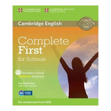 joe brooks-joe brooks Complete First For Schools Students Book Without Answers Complete First For Schools Students Book Without Answers With Cd Rom De Brook hart Guy Editora Cambridge Capa Mole Em Ingles
