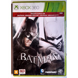 Jogo Batman Arkham Asylum + Arkham City Original Xbox 360cd.