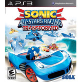 Jogo Sonic & All Stars Racing Transformed Ps3 Midia Fisica