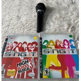 Jogos Sing It (2 Unidades) + Microfone (playstation 3)