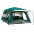 Joyfox Barraca Camping Acampamento 10-15 Pessoas Tenda Familiar Grande Varanda Verde Escuro 420x305x200 Cm