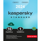 Kaspersky Antivírus Standard 10 Dispositivos 1 Ano