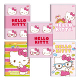 ketty-ketty 5 Cadernos Brochura Pequeno 14 Capa Dura 80fls Hello Kitty