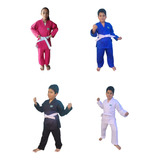 Kimono Infantil Judo Jiujtsu Reforçado Com Faixa