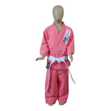 Kimono Rosa Judo/jiu-jitsu Com Faixa Branca