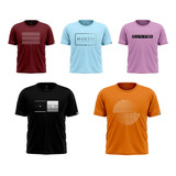 Kit 03 Camisas Masculina Camiseta G1 A G8 Plus Size Hanter