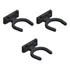 Kit 03 Suporte Musical Para Violão Ukulele Guitarra Cavaco Cor Preto