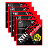 Kit 10 Encordoamentos Guitarra Nig N-63 Tensão Alta 009- 042