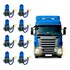 Kit 10 Lâmpada Super Branca H3 24v 70w Farol Caminhão Ônibus