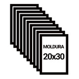 Kit 10 Molduras Preta