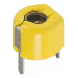 Kit 10 Peças - Capacitor Variável Trimmer Amarelo 40pf