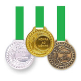 Kit 100 Medalhas Metal