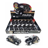 Kit 12 Miniaturas Fusca Da Polícia Federal Escala 1/32