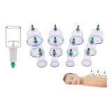  Kit 12 Ventosas Terapêuticas Massagem De Sucção