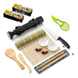 Kit 14 Esteiras Preparo De Comida Japonesa Sushi Bambu
