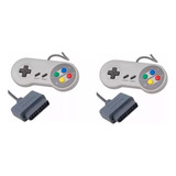 Kit 2 Controles Compatível Snes Famicon Super Nintendo 