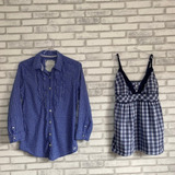 Kit 2 Peças (blusinha Abercrombie + Camisa Gilly Hicks) P