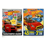 Kit 2 Revistas Colorir E Passatempos Hot Whells Supercarros