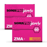 Kit 2x Soma Pro Woman 60 Comps Zma Feminino - Iridium Labs Sabor Sem Sabor