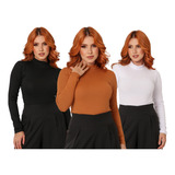 Kit 3 Blusa Feminina