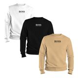 Kit 3 Blusa Moletom