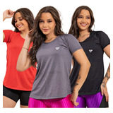 Kit 3 Camiseta Academia