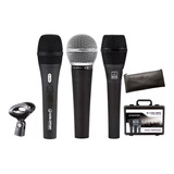 Kit 3 Microfone Dinamico