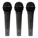 Kit 3 Microfones Vocal