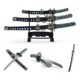 Kit 3 Mini Espadas De Samurai Katana Para Decoração Temática