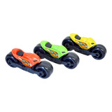 Kit 3 Motinhos Motos Rodão Miniatura Roda Livre Bs Toys