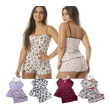 Kit 3 Pijamas Feminino