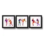 Kit 3 Quadros Artes