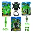 Kit 3 Relógios Ben10 Ominitrix Lançador Disco Luz E Som 
