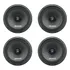 Kit 4 Alto Falantes Snake 6'' Esv-320 320w Rms 4 Ohms Cor Preto