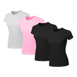 Kit 4 Blusas Feminina