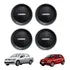 Kit 4 Difusor Saida Ar Gol Voyage G4 G5 G6 Botão E Aro Prata