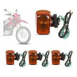 Kit 4 Piscas Dianteiro Traserio Honda Bros 150 2009 A 2012