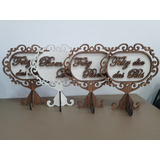 Kit 4 Placas Decorativas
